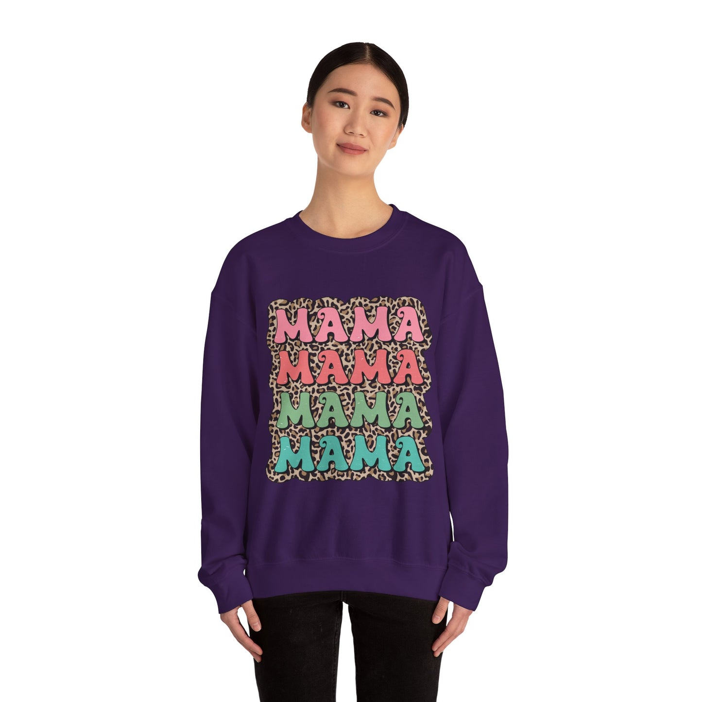 Mama Graphic Crewneck Sweatshirt - Stylish and Cozy for Moms