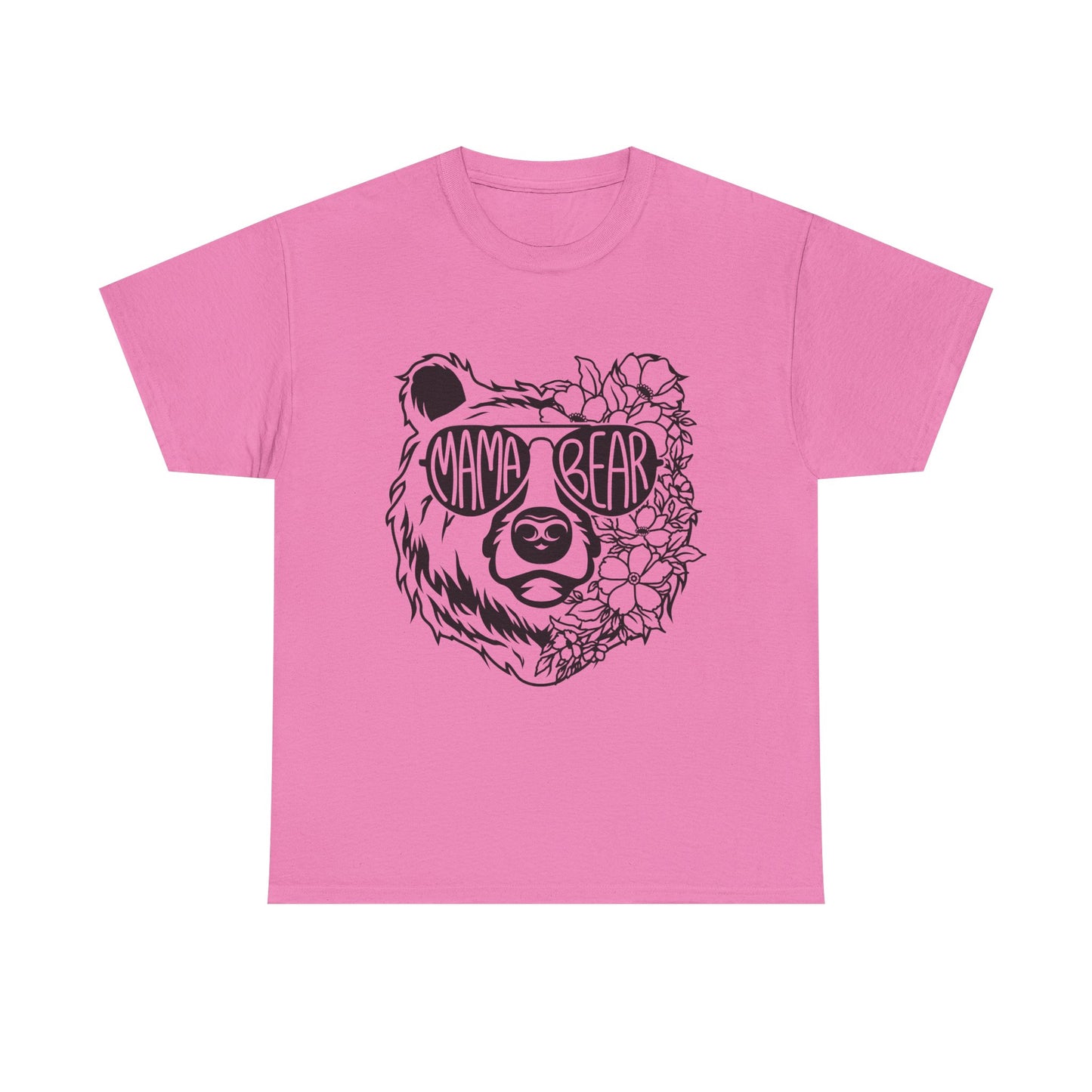 Mama Bear Graphic Unisex Heavy Cotton Tee - Perfect for Moms and Nature Lovers