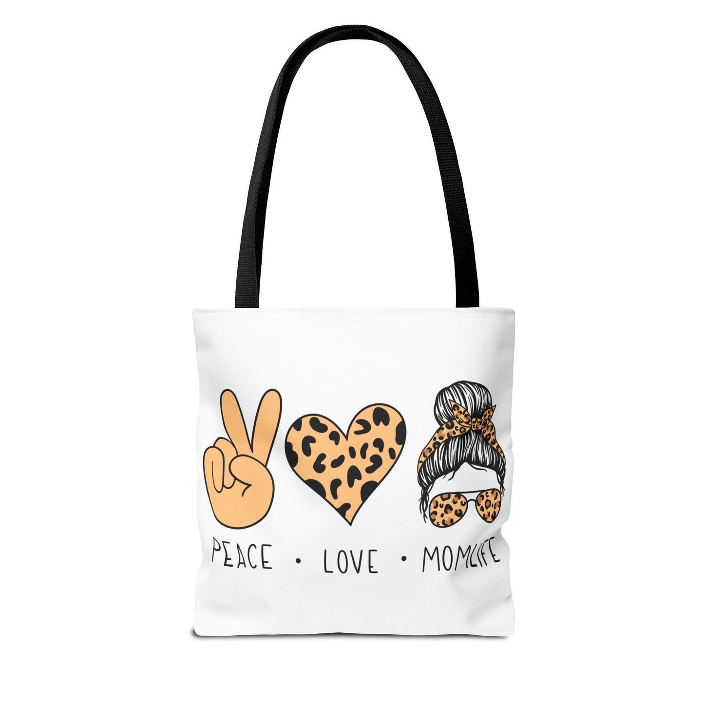 Peace Love Momlife Tote Bag - Stylish & Functional for Every Mom