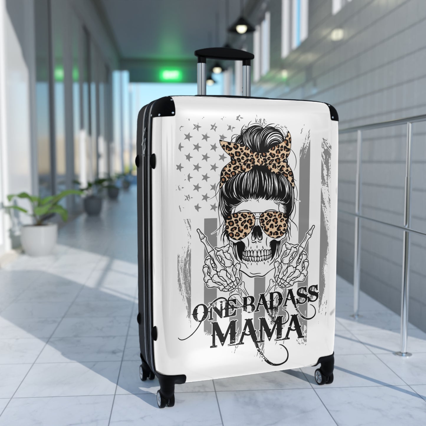 One Badass Mama Travel Suitcase - Stylish Luggage for Strong Moms