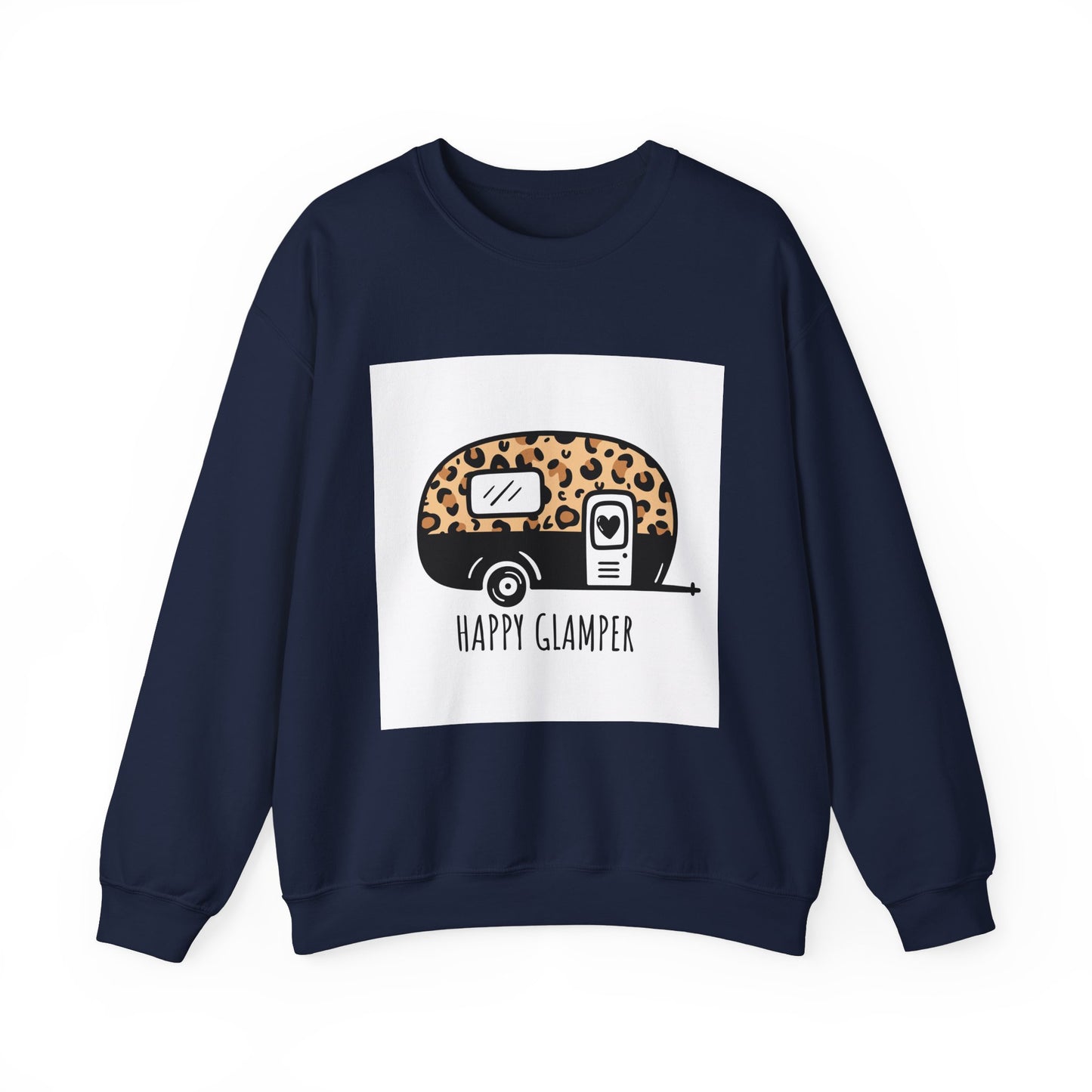 Happy Glamper Unisex Crewneck Sweatshirt - Cozy Camping Apparel