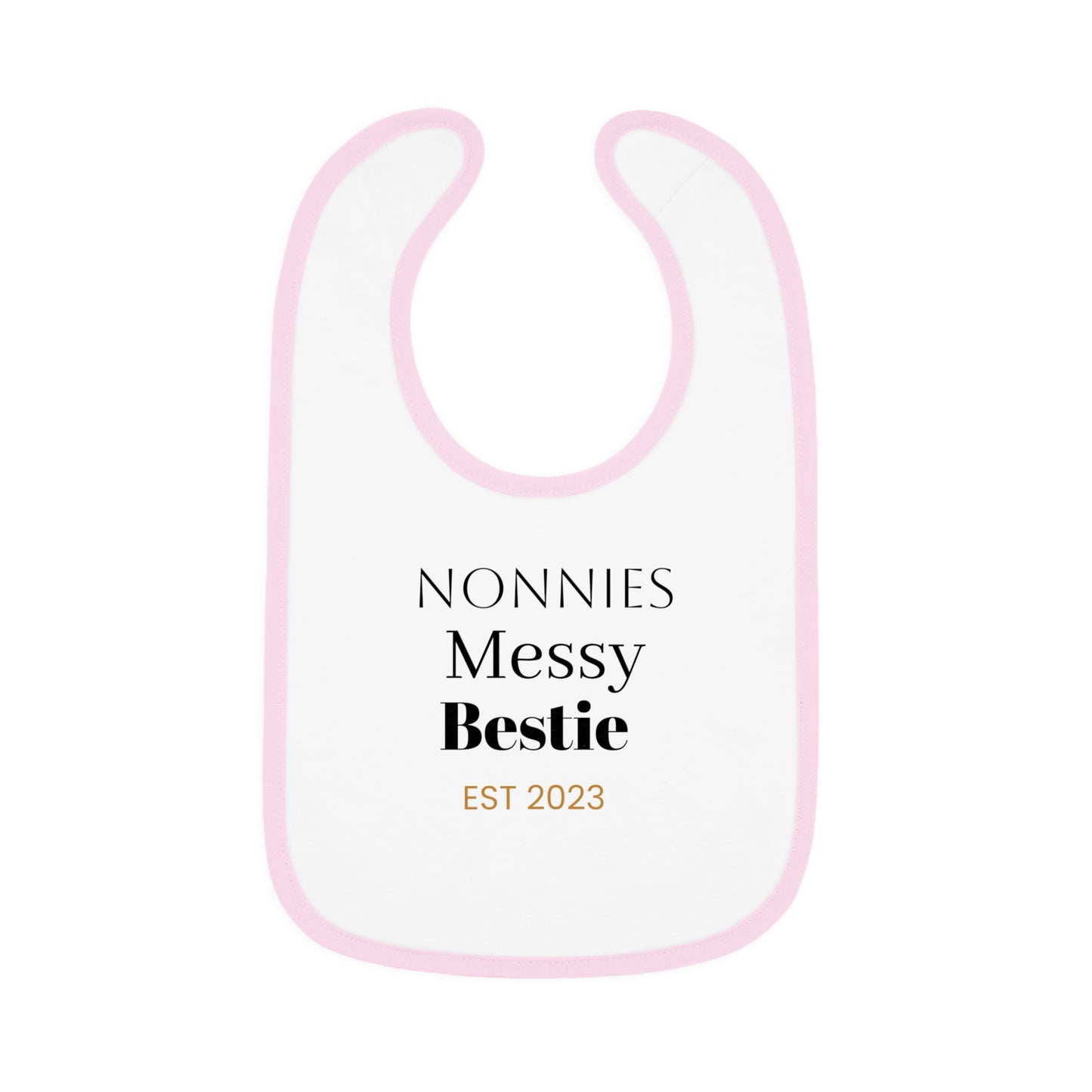 Baby Contrast Trim Jersey Bib