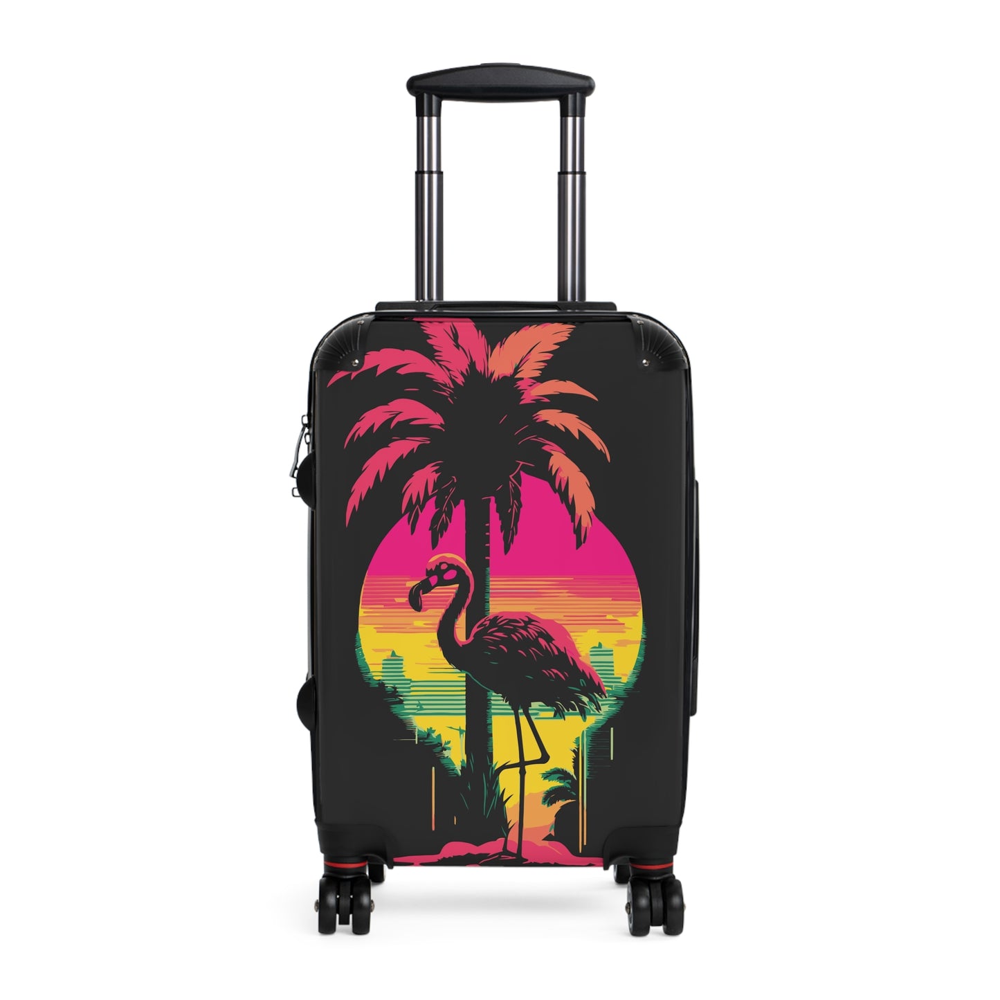 Tropical Flamingo Suitcase - Vibrant Travel Luggage for Adventurers