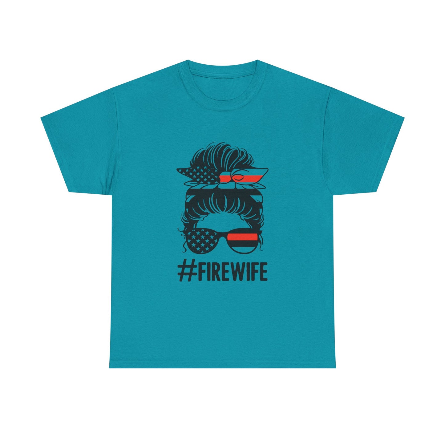 Firefighter Spouse Unisex Heavy Cotton Tee - #FIREWIFE Graphic Shirt