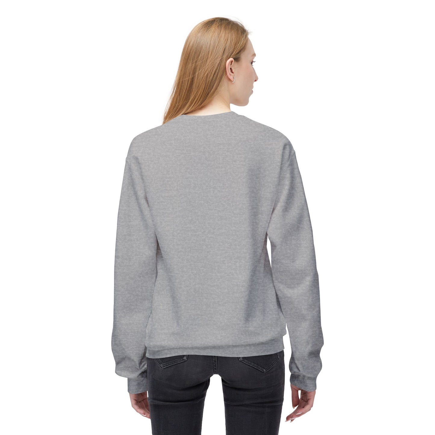 Boho-Inspired Fleece Crewneck Sweatshirt - "I Put the Boo in Boogie"