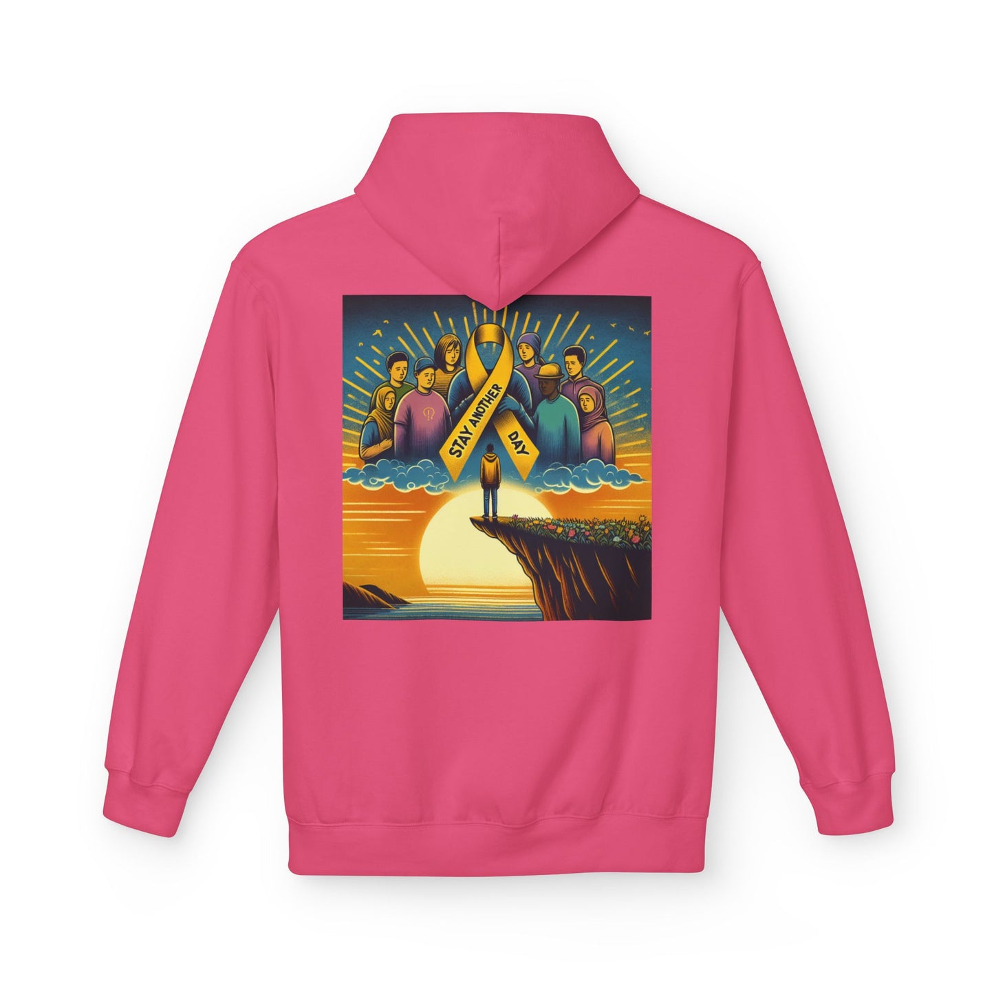 Stay Another Day Hoodie, Inspirational Fleece Sweatshirt, Unisex Gift, Motivational Apparel, Casual Hoodie for Everyday Wear