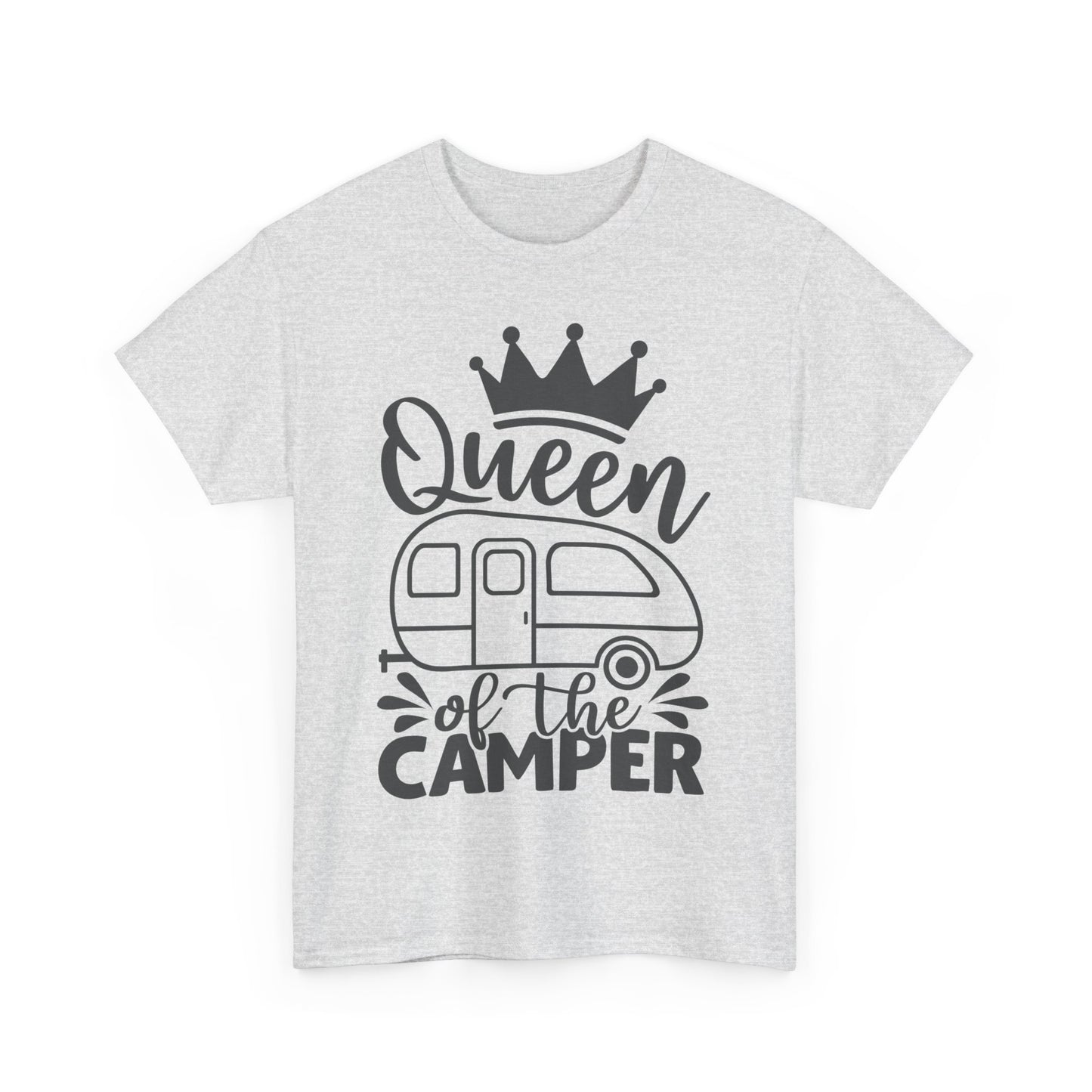 Queen of the Camper Unisex Heavy Cotton Tee - Perfect for Adventure Lovers