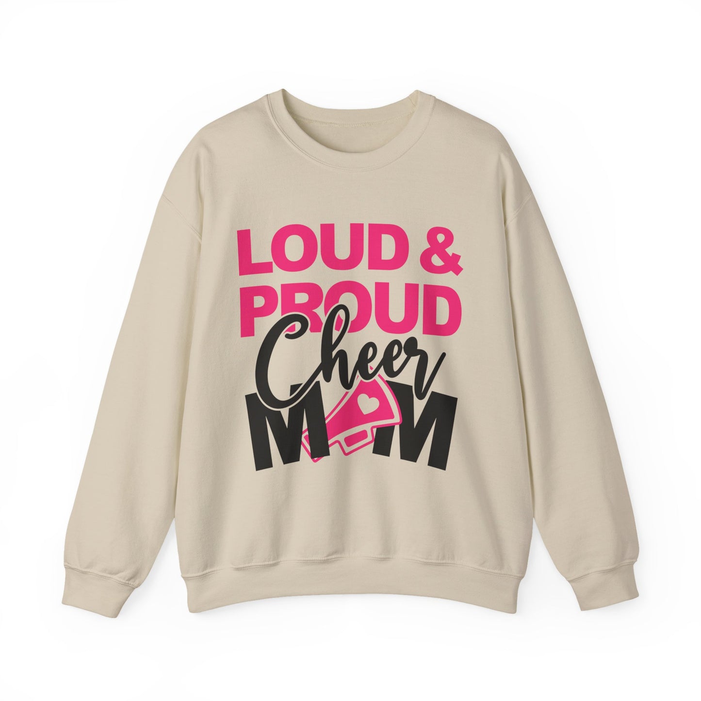 Loud & Proud Cheer Mom Sweatshirt - Unisex Heavy Blend™ Crewneck, Cheerleading Gift, Mom Sweatshirt, Team Spirit Wear, Comfortable [...]