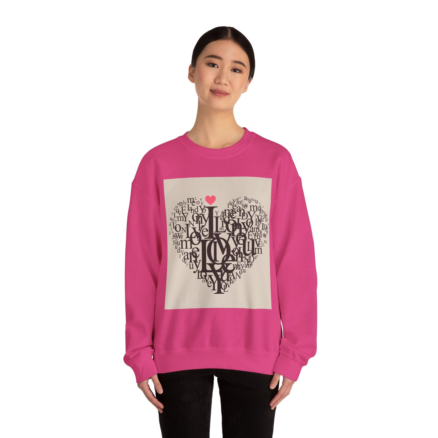 Heartfelt Love Sweatshirt - Unisex Heavy Blend™ Crewneck for Comfort and Connection