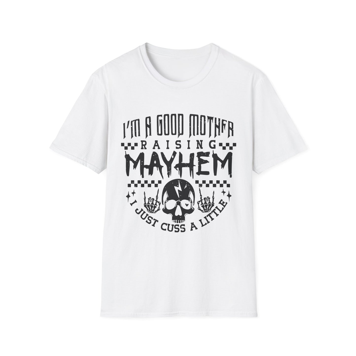 Unisex Softstyle T-Shirt, Fun Parent Shirt, Motherhood Humor Tee, Gift for Moms, Casual Everyday Wear, Mother's Day Gift