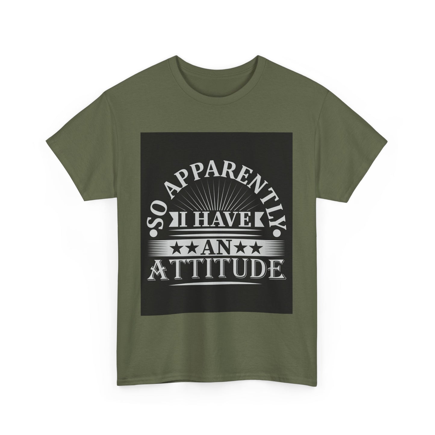 Attitude Statement Tee - Unisex Heavy Cotton Shirt, Casual Wear, Gift for Friends, Everyday Comfort, Fun Attitude Apparel