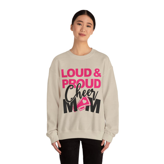 Loud & Proud Cheer Mom Sweatshirt - Unisex Heavy Blend™ Crewneck, Cheerleading Gift, Mom Sweatshirt, Team Spirit Wear, Comfortable [...]