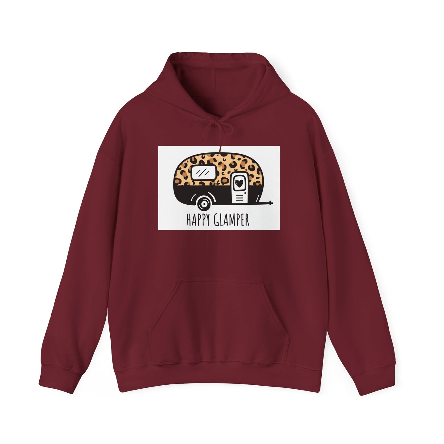 Happy Glamper Unisex Heavy Blend™ Hoodie - Cozy Camping Sweatshirt