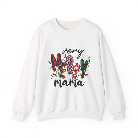Very Merry Mama Sweatshirt | Christmas Mom Holiday Crewneck