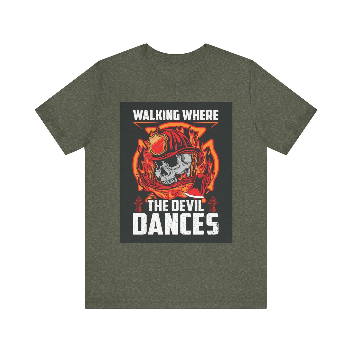 Firefighter Skulls Tee - 'Walking Where the Devil Dances'