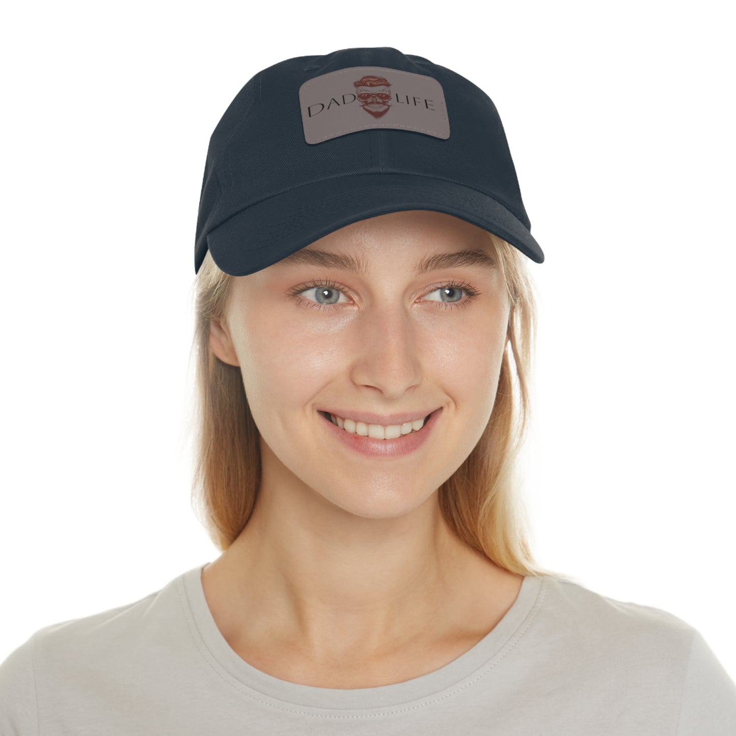 Dad Hat with Leather Patch (Rectangle) (Copy)