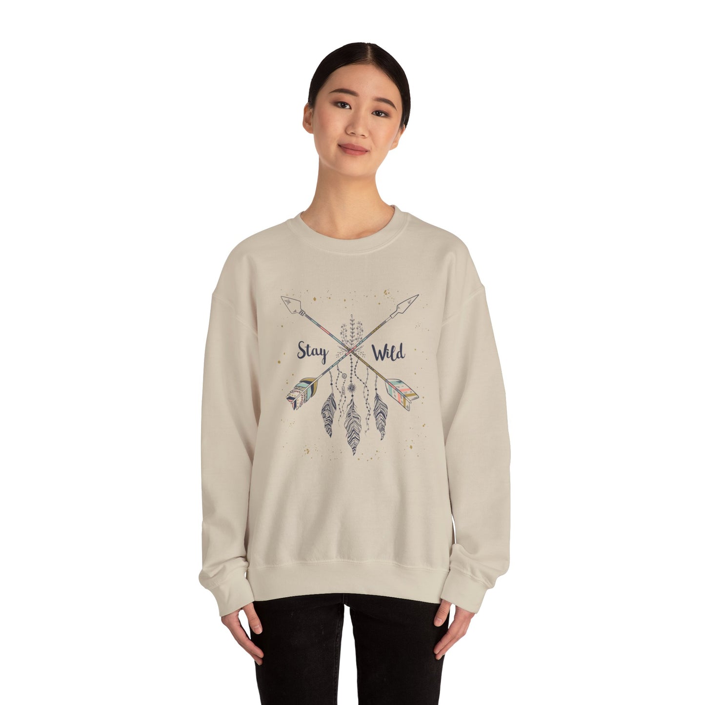 Unisex Crewneck Sweatshirt - Stay Wild Design