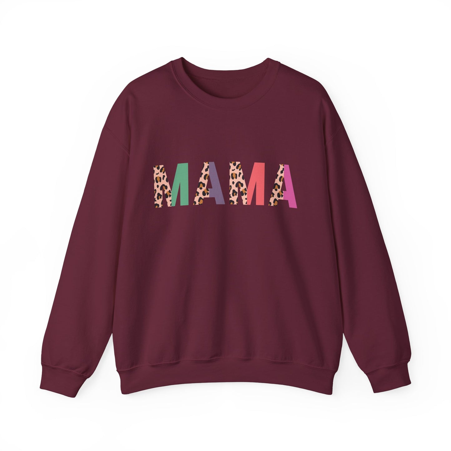 Mama Leopard Print Unisex Crewneck Sweatshirt