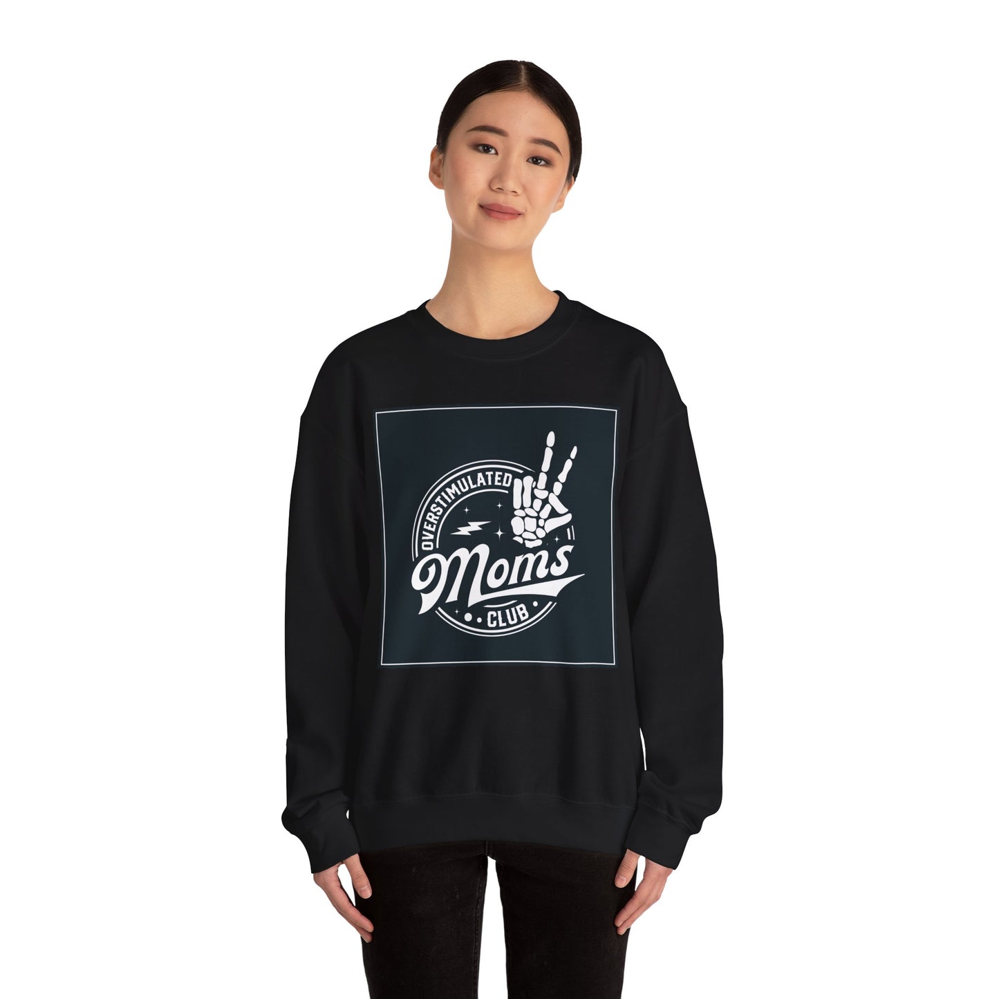 Overstimulated Moms Club Crewneck Sweatshirt