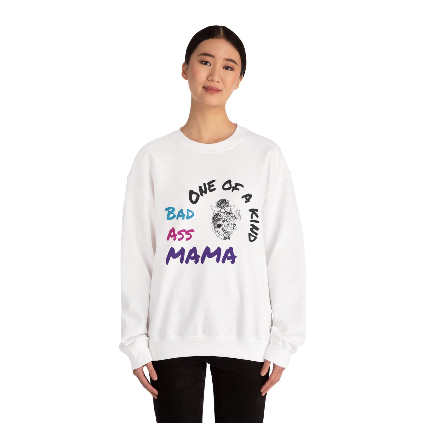 One of a Kind Bad Ass Mama Sweatshirt - Unisex Heavy Blend™ Crewneck