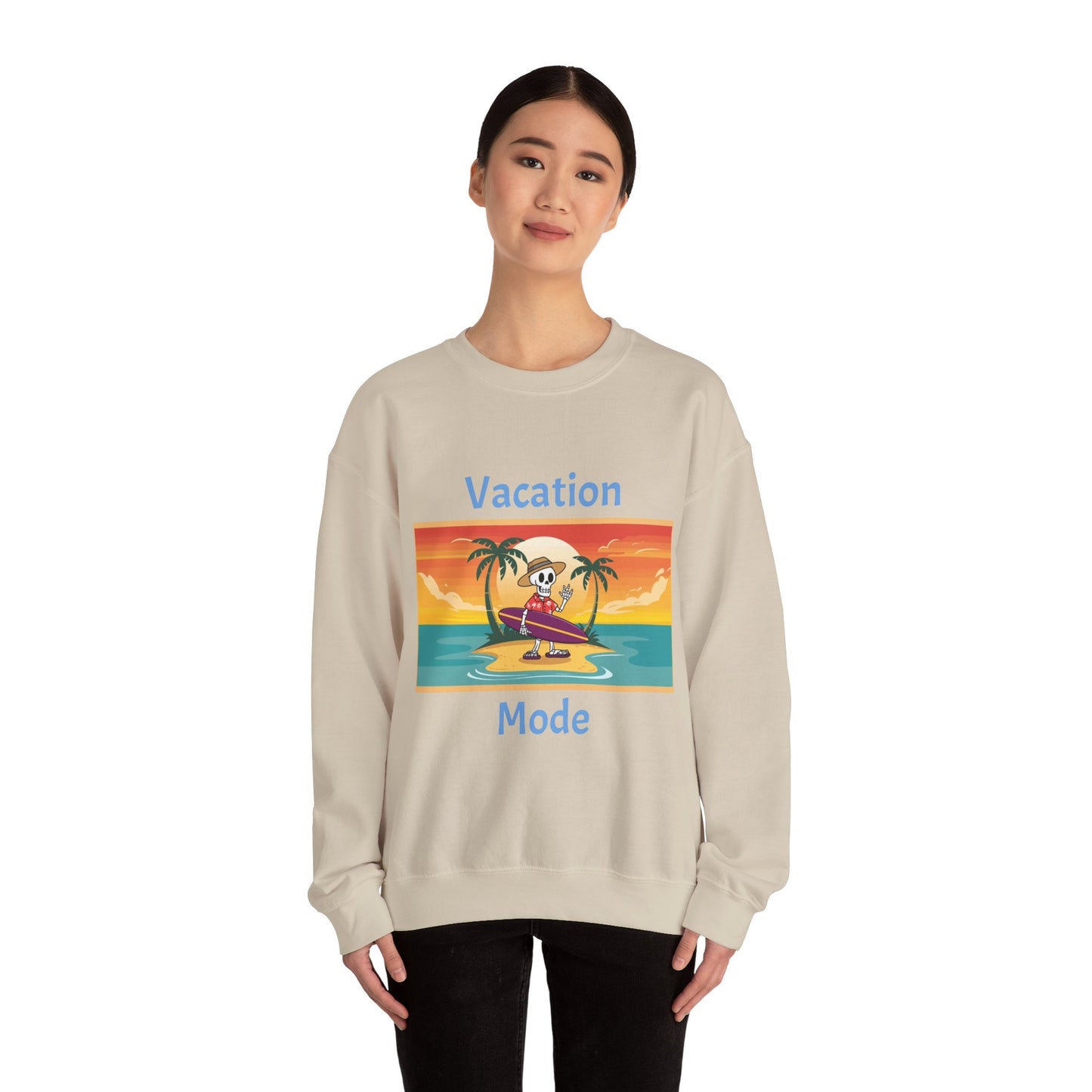 Vacation Mode Unisex Heavy Blend™ Crewneck Sweatshirt