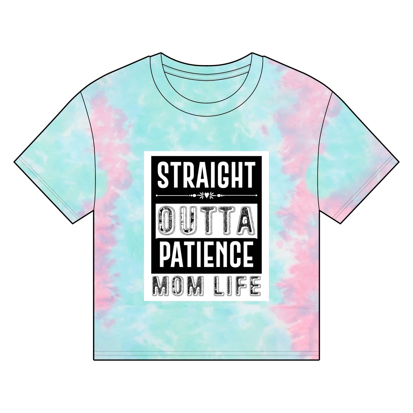 Straight Outta Patience Mom Life Organic Boxy T-Shirt