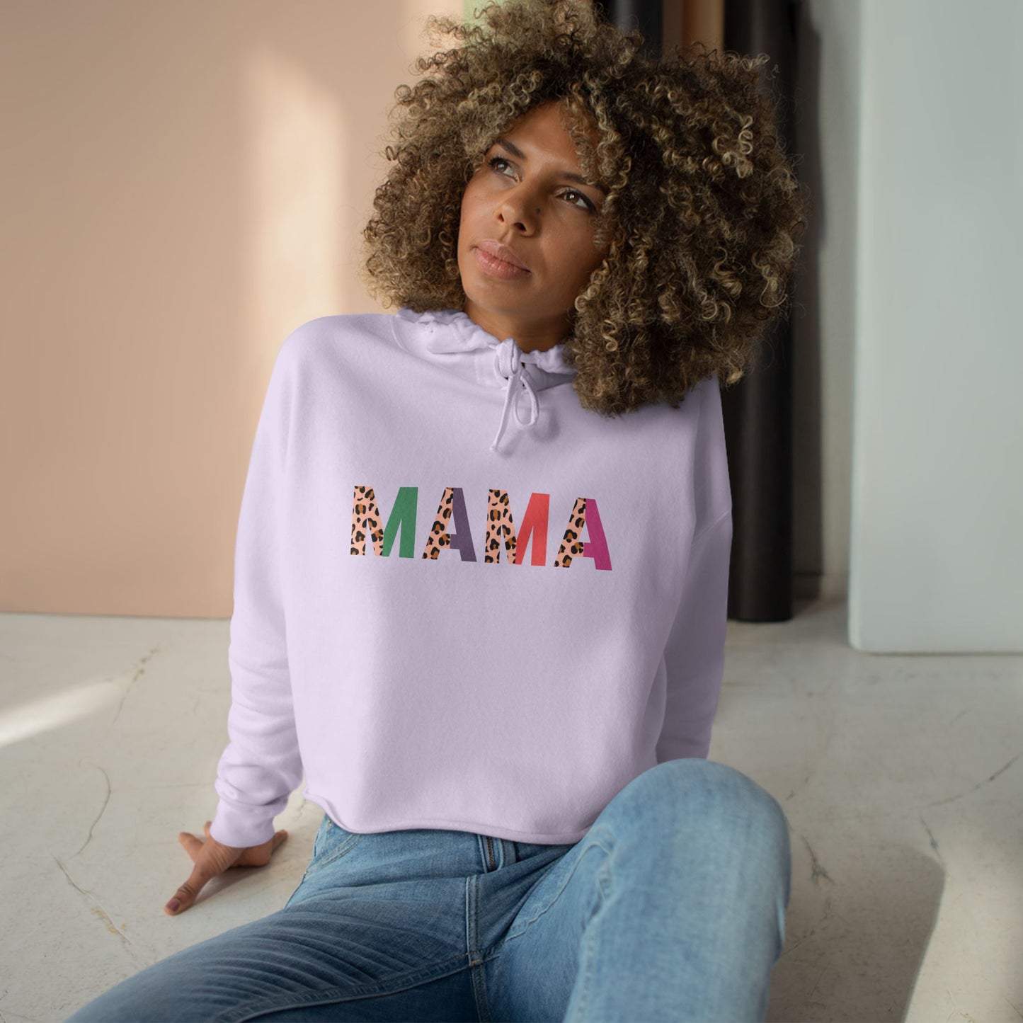 Mama Crop Hoodie - Stylish & Comfortable Sweatshirt for Moms