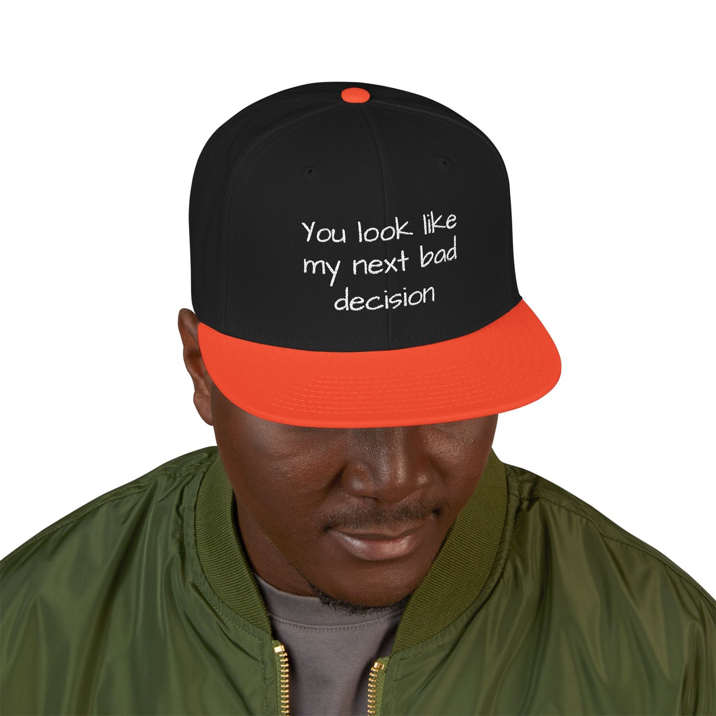 Snapback Hat - Embroidered Cap, Trendy Hat, Streetwear Accessory, Gift for Him, Stylish Headwear, funny hat