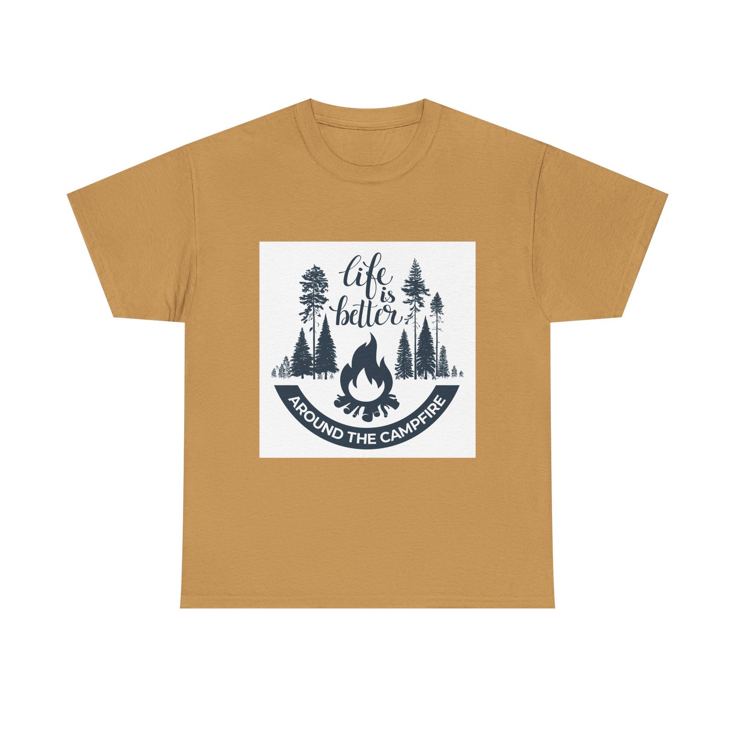 Unisex Camping Tee - "Life is Better Around the Campfire"