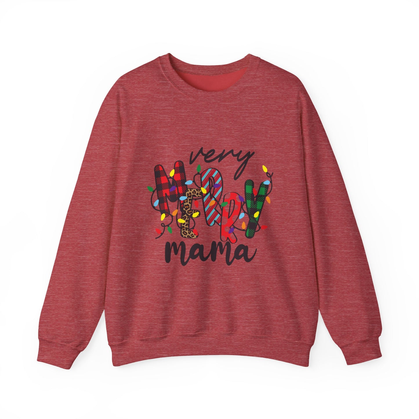 Very Merry Mama Sweatshirt | Christmas Mom Holiday Crewneck