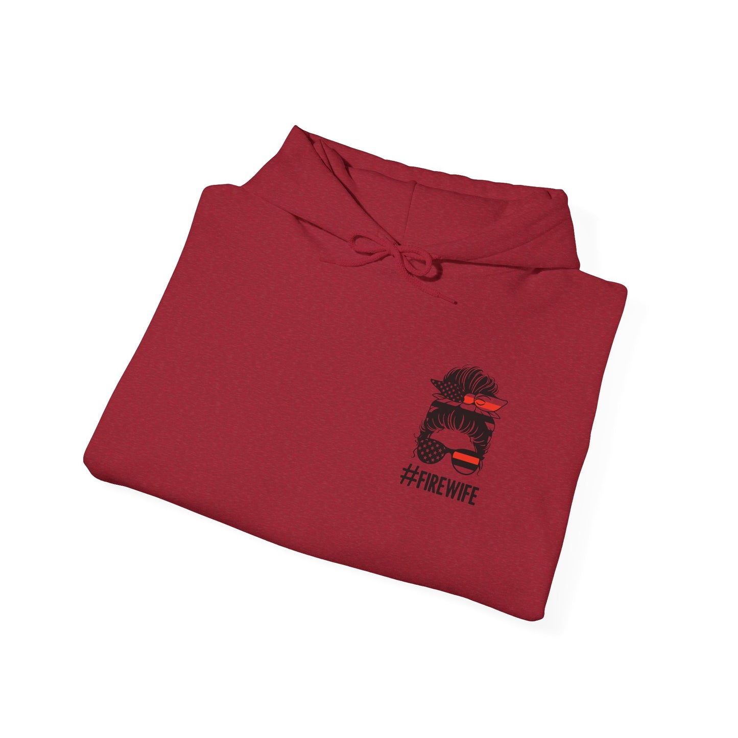 Firefighter Wife Hooded Sweatshirt – Cozy Apparel for Proud Partners
