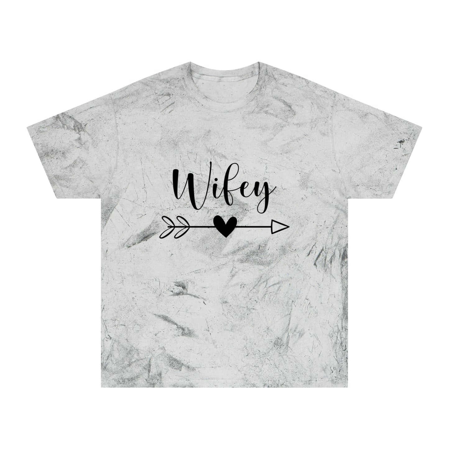 Unisex Color Blast T-Shirt - Wifey Tee, Stylish Casual Wear, Gift for Brides, Anniversary Gift, Trendy Graphic Tee