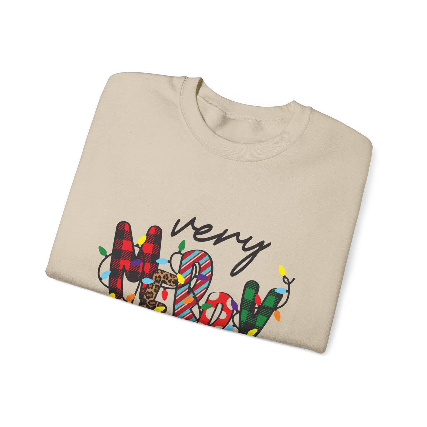Very Merry Mama Sweatshirt | Christmas Mom Holiday Crewneck