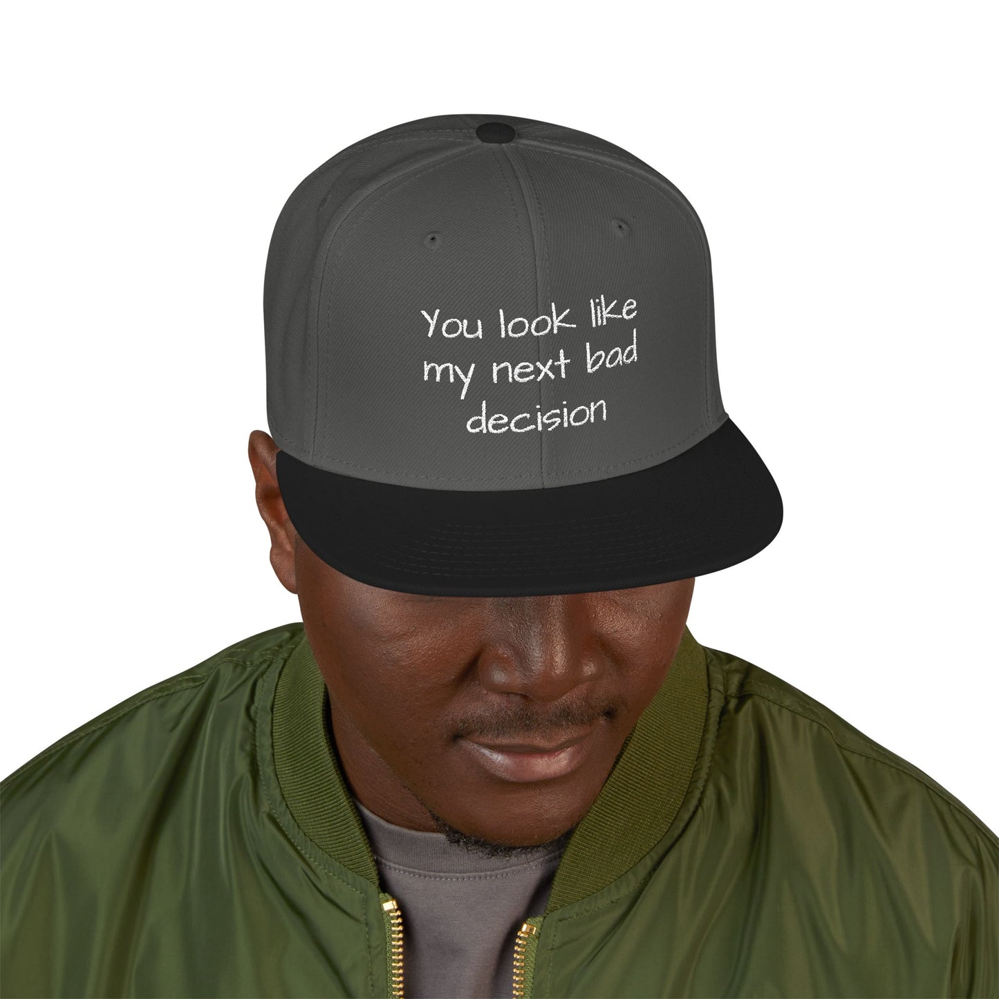 Snapback Hat - Embroidered Cap, Trendy Hat, Streetwear Accessory, Gift for Him, Stylish Headwear, funny hat