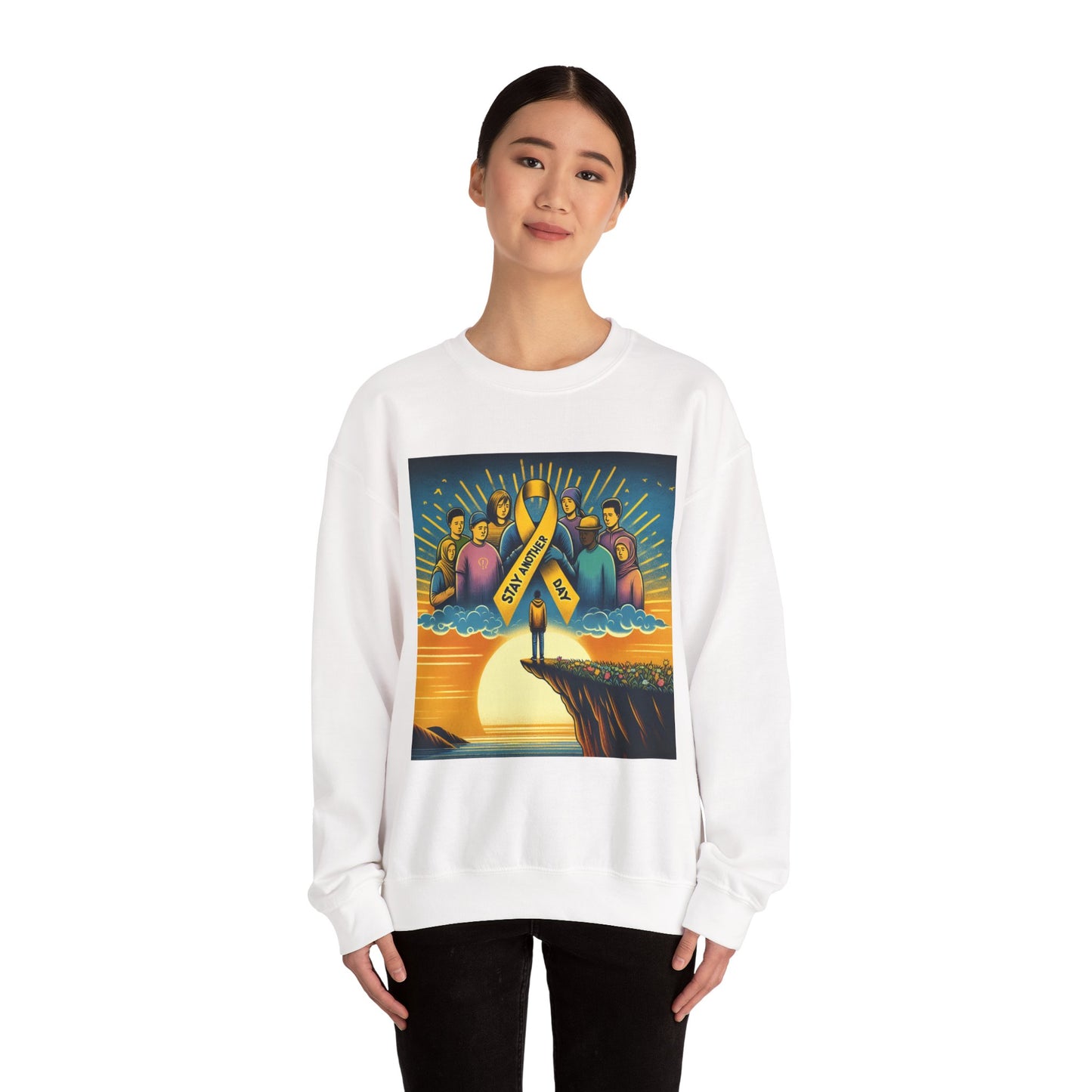 Suicide Prevention Awareness Sweatshirt, Stay Another Day, You Matter, Mental Health Support, Crewneck Jumper, Unisex Hoodie