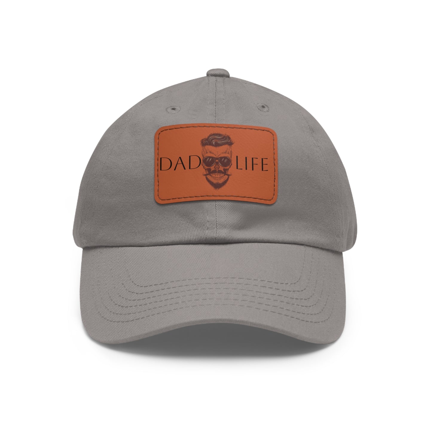 Dad Hat with Leather Patch (Rectangle) (Copy)