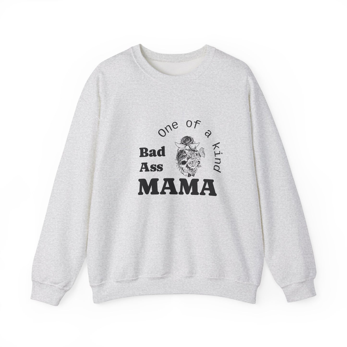 Bad Ass Mama Crewneck Sweatshirt - Unisex Heavy Blend
