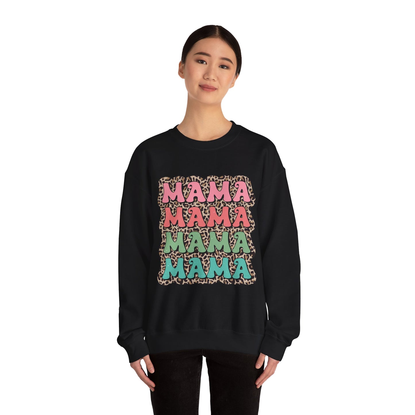 Mama Graphic Crewneck Sweatshirt - Stylish and Cozy for Moms