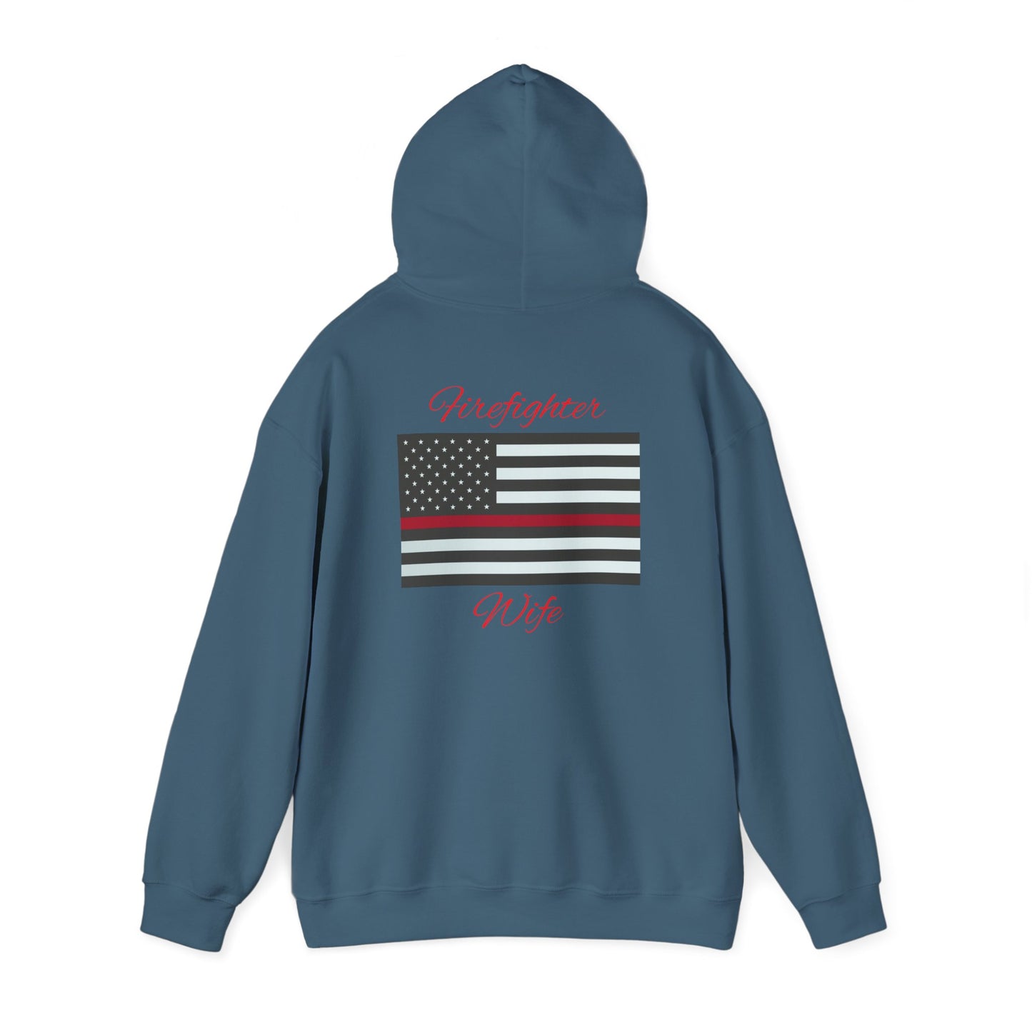 Firefighter Wife Hooded Sweatshirt - Unisex Heavy Blend™ - Support & Honor