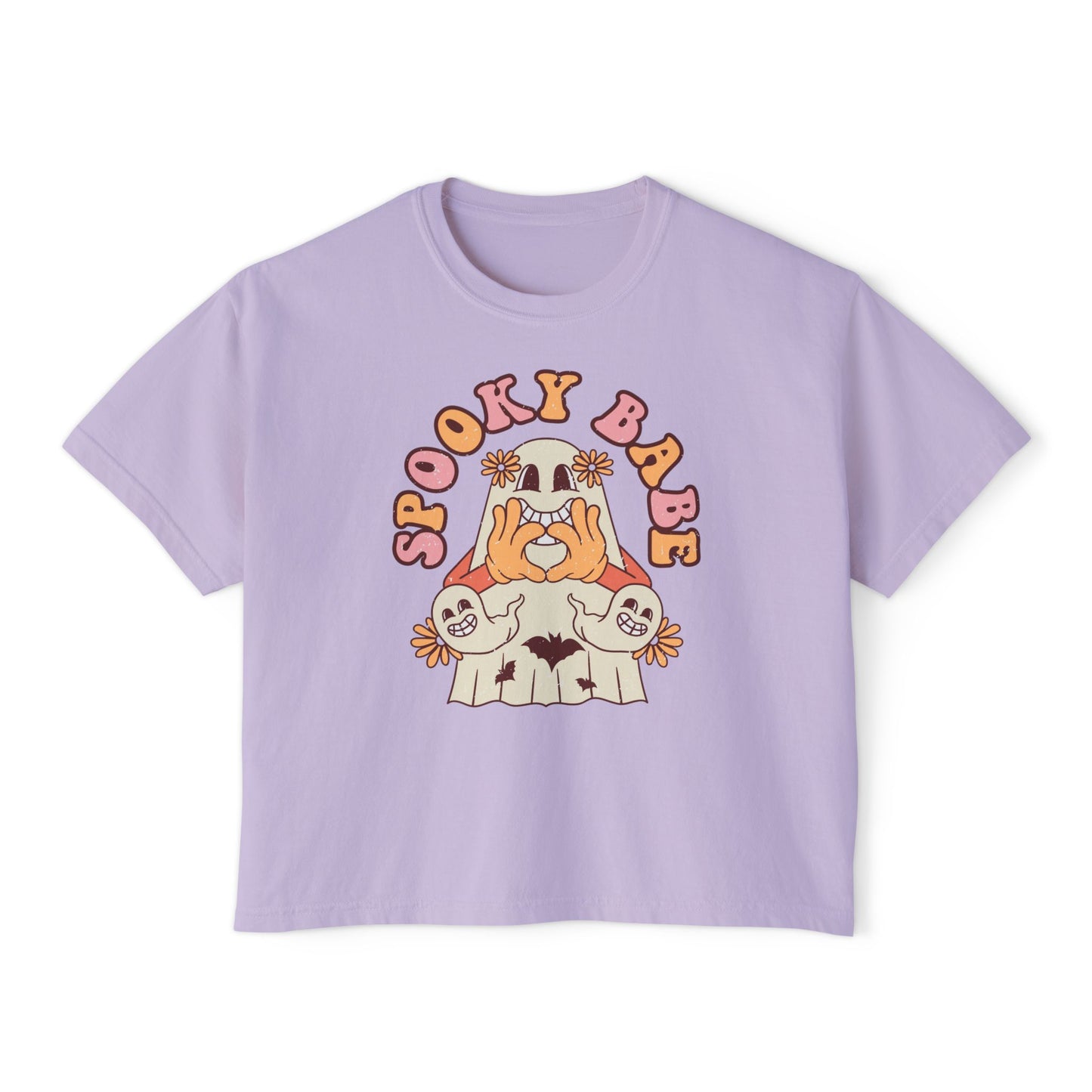 Spooky Babe Women's Boxy Tee | Halloween Shirt, Cute Tee, Graphic Tee, Fall Fashion, Gift for Her