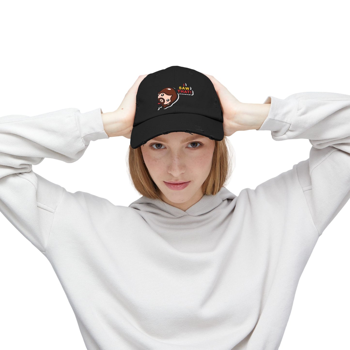 Trendy Distressed Cap, Casual Hat for Everyday Wear, Funny Gift for Him or Her, Cool Summer Accessory, Ideal for Birthdays or Parties