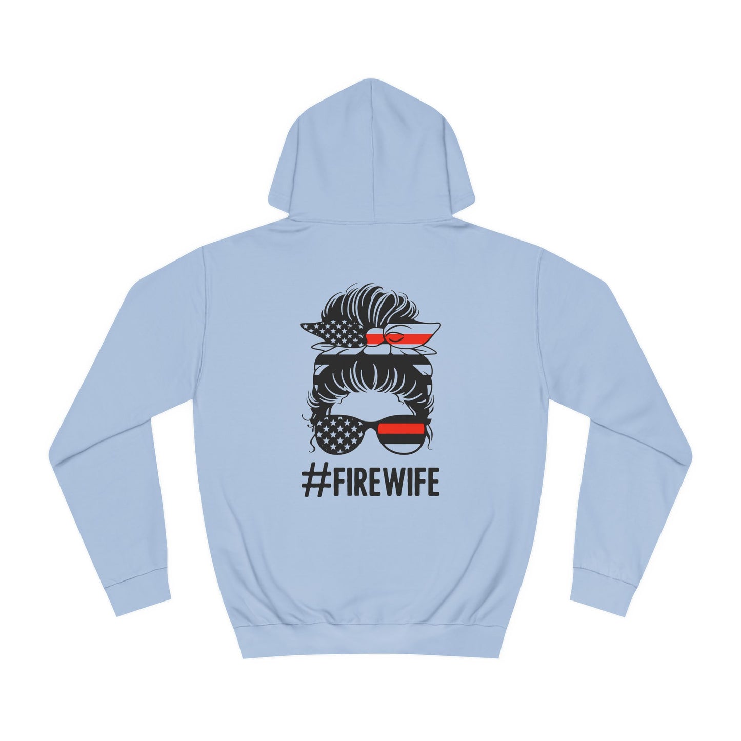 Firefighter Wife Unisex College Hoodie – Stylish Comfort for Celebrating Love & Dedication