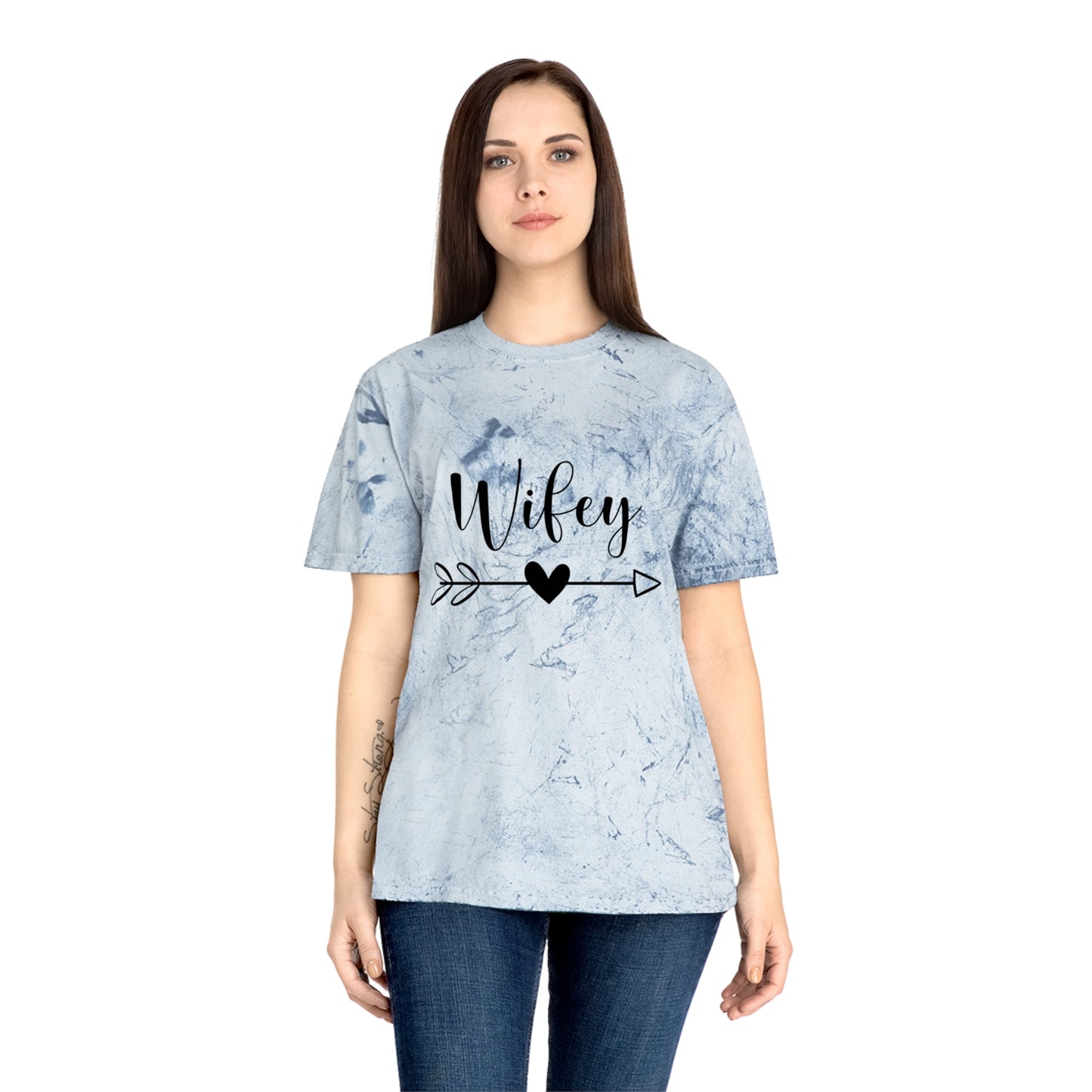 Unisex Color Blast T-Shirt - Wifey Tee, Stylish Casual Wear, Gift for Brides, Anniversary Gift, Trendy Graphic Tee