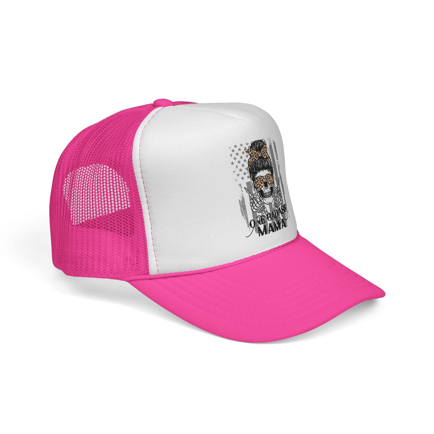 "One Badass Mama" Trucker Cap - Stylish & Edgy Headwear for Moms