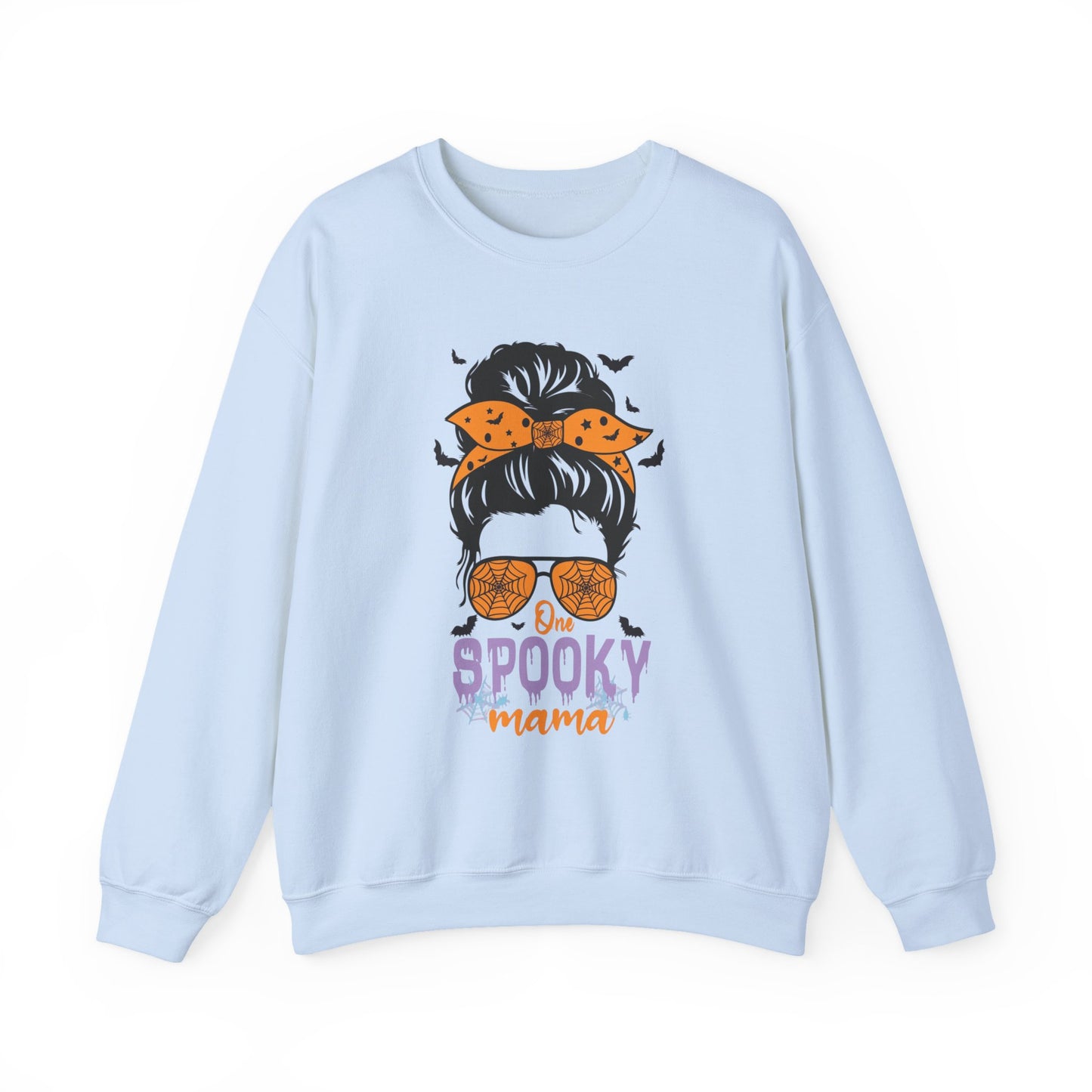 Spooky Mama Crewneck Sweatshirt, Halloween Sweatshirt, Cozy Fall Apparel, Gift for Moms, Trendy Halloween Outfit