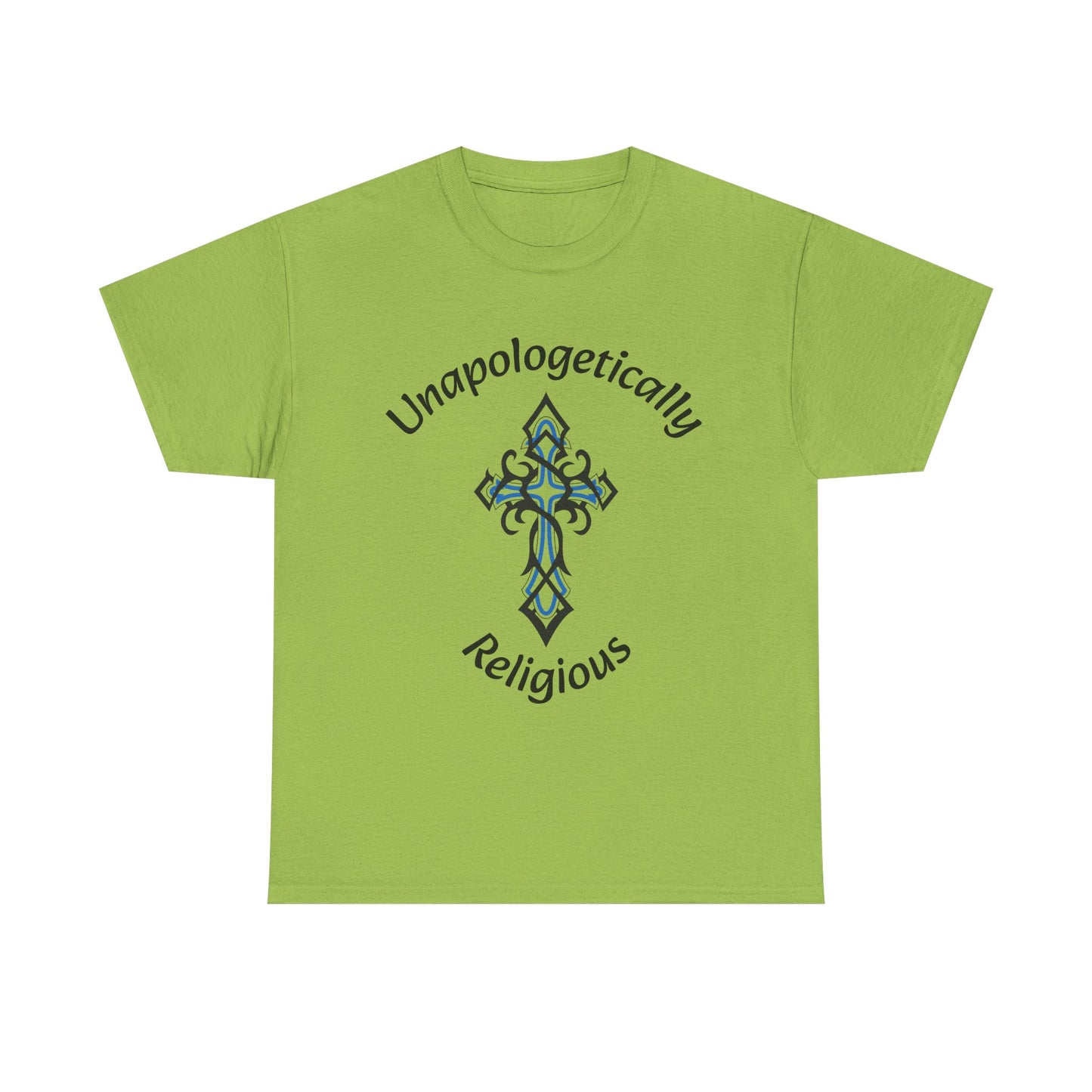 Unapologetically Religious Unisex Heavy Cotton Tee | Faith Shirt, Inspirational Gift, Casual Wear, Church Event, Christian Apparel