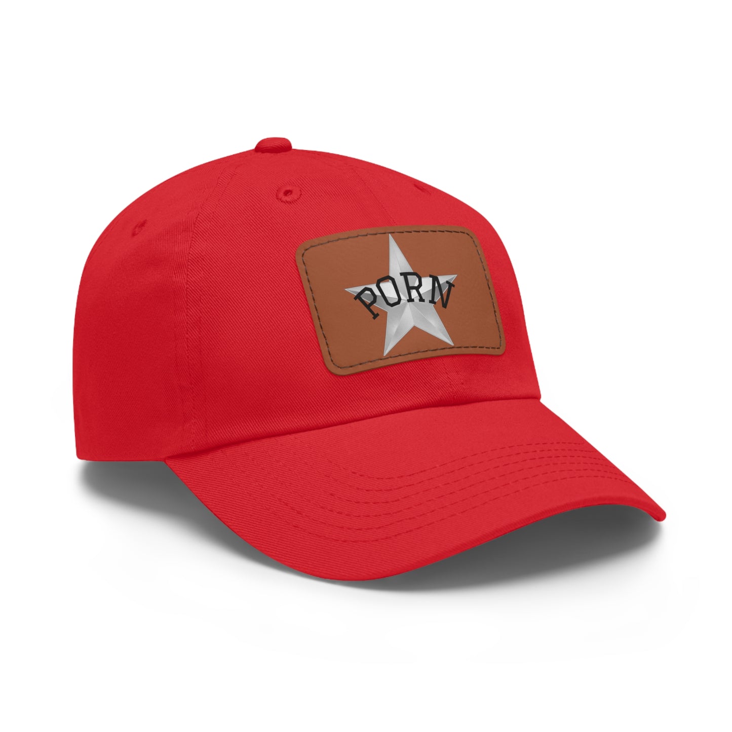 Stylish Dad Hat with Leather Patch, Casual Cap for Men, Summer Accessory, Fun Gift for Dads, Trendy Headwear. fun gifts for her, stylish womens hat