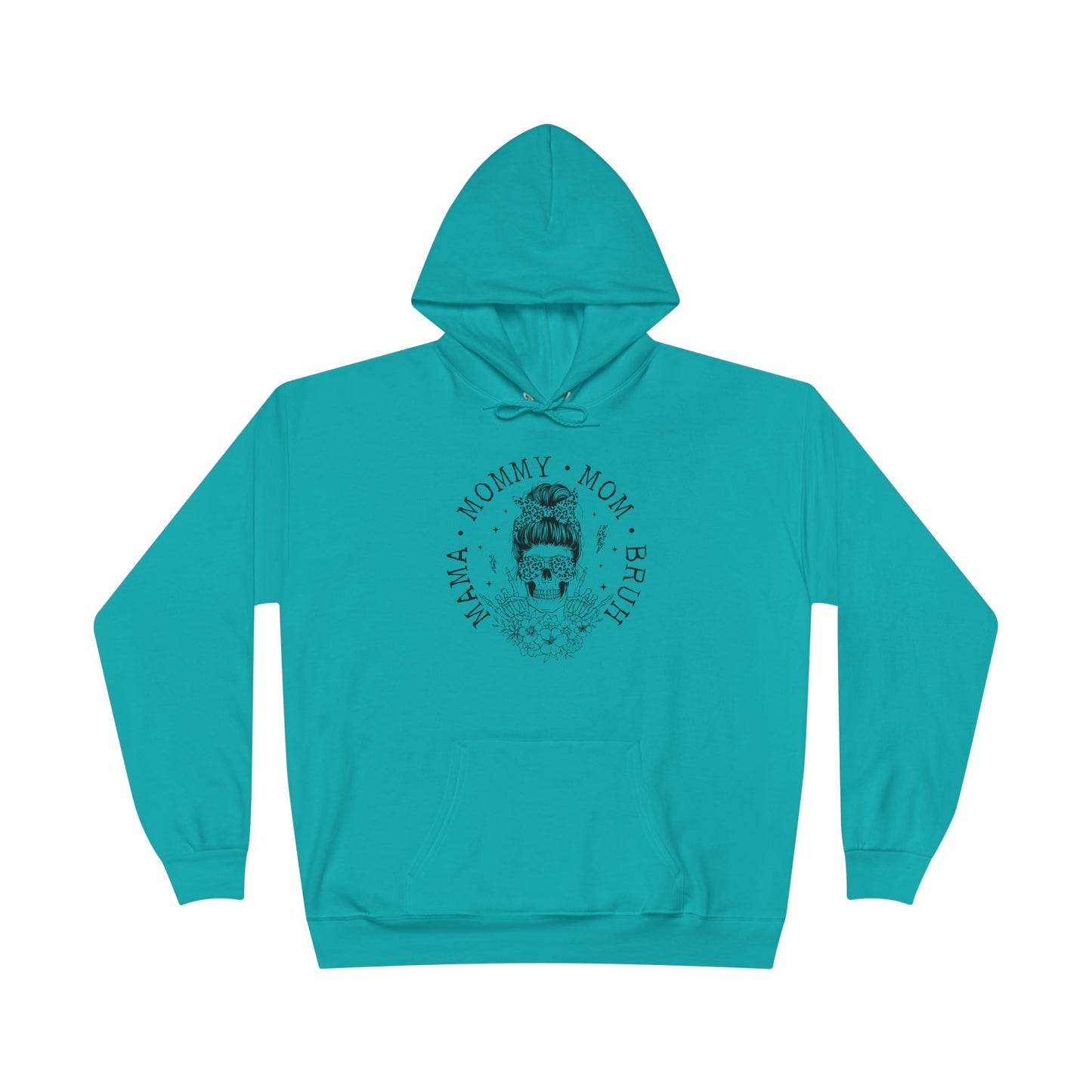 Skull Mom Hoodie - Unisex Eco-Friendly Pullover Sweatshirt for Mothers