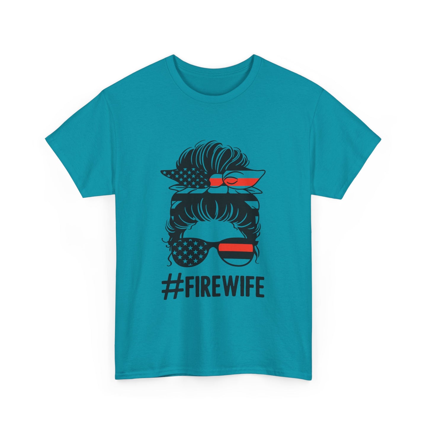 Firefighter Spouse Unisex Heavy Cotton Tee - #FIREWIFE Graphic Shirt