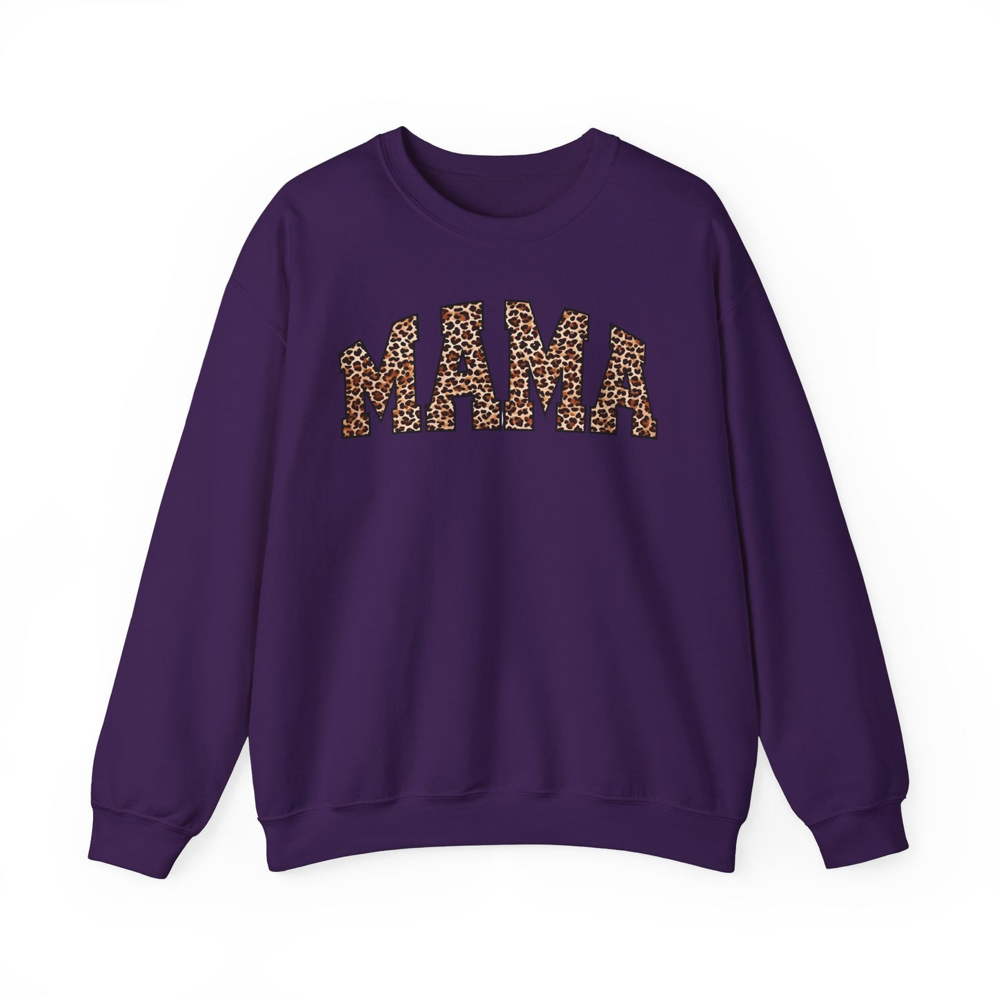 Mama Leopard Print Crewneck Sweatshirt - Unisex Heavy Blend™